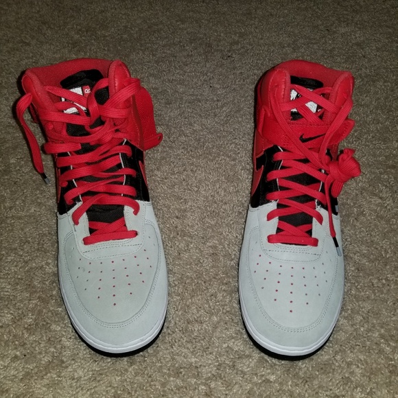 Nike Other - Exclusive Red, Black & Gray Nike Air High Top